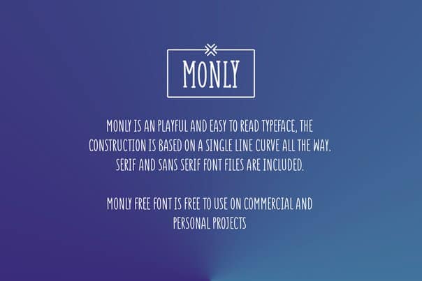 Download Monly font (typeface)