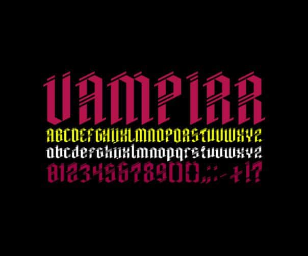 Download Vampirr font (typeface)