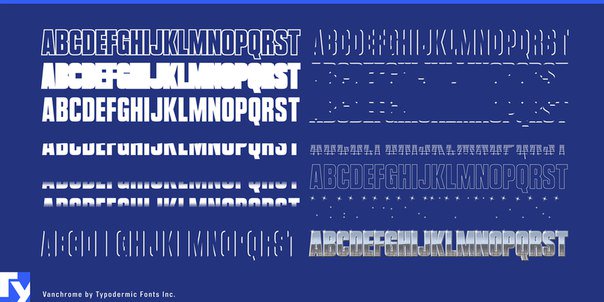 Download vanchrome font (typeface)