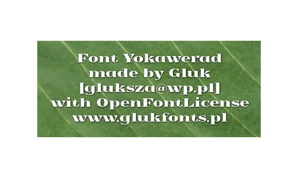 Download Yokawerad079 font (typeface)