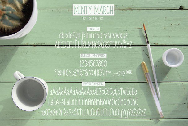 Download Condensed serif, Minty March font (typeface)
