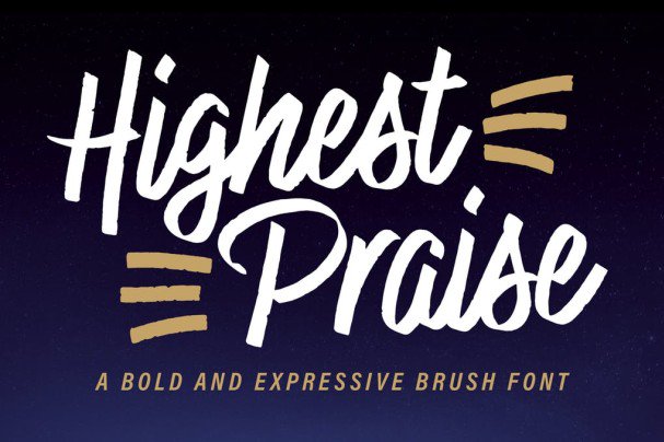 Download Highest Praise font (typeface)