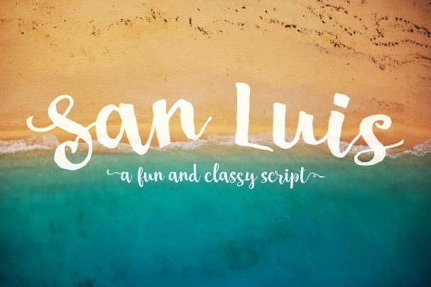 Download San Luis Script font (typeface)