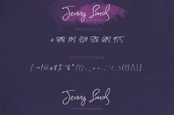 Download Jenny simol font (typeface)