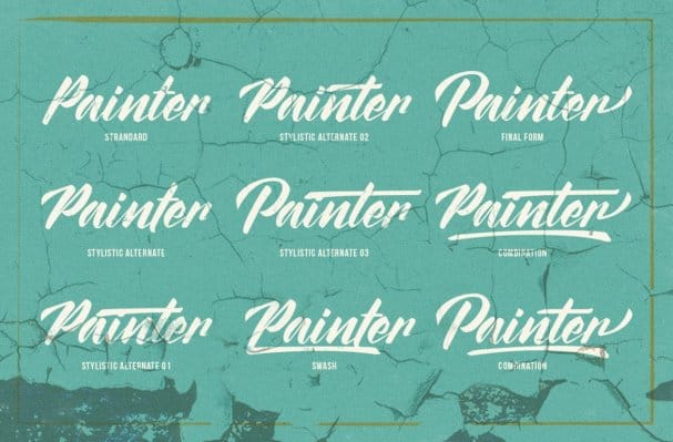Download The Painter font (typeface)
