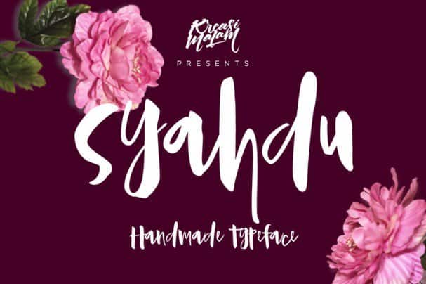 Download Syahdu font (typeface)