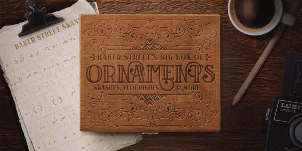 Download Baker Street Ornaments font (typeface)