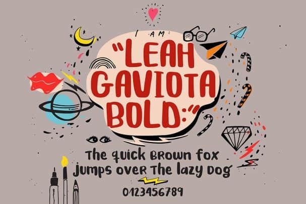 Download Leah Gaviota font (typeface)