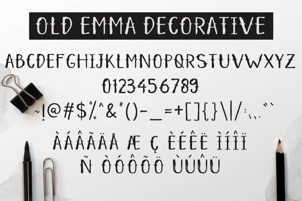 Download Old Emma font (typeface)