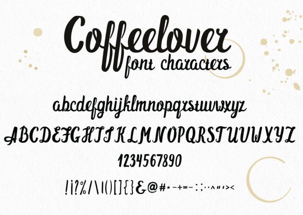 Download Coffeelover font (typeface)