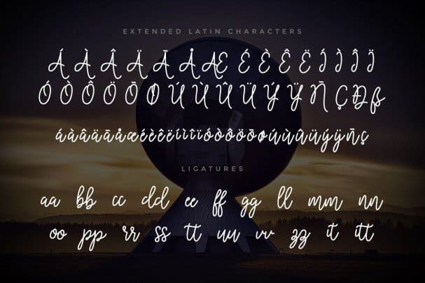 Download Cosmodrome Monoline Script font (typeface)