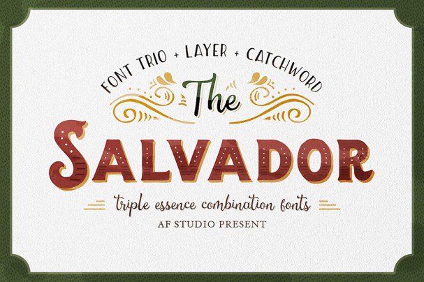Download The Salvador font (typeface)