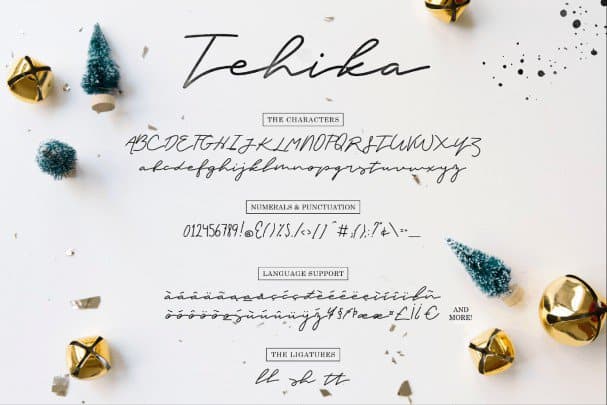 Download Tehika Script font (typeface)