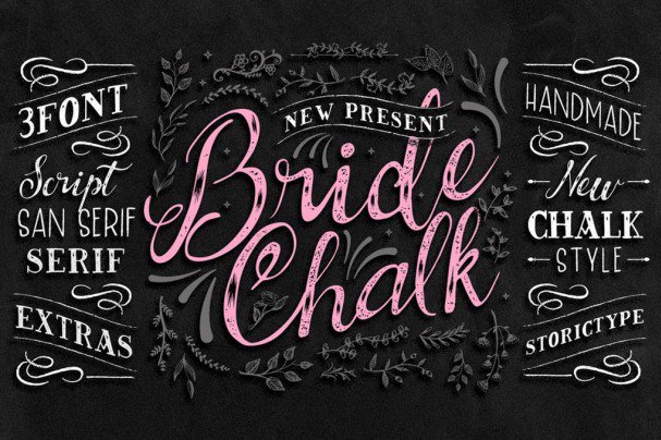 Download Bride Chalk Typeface font (typeface)