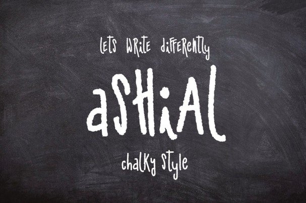 Download Ashial - Chalky Style font (typeface)
