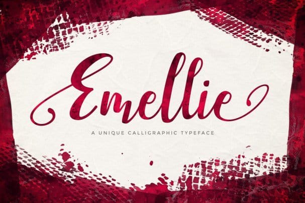 Download Emellie Script font (typeface)