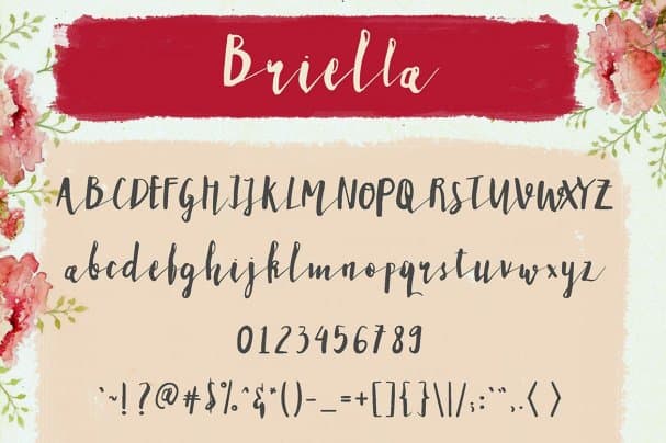 Download Briella font (typeface)