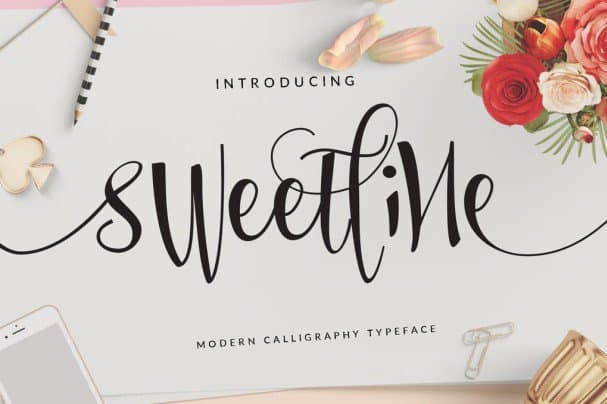 Download Sweetline font (typeface)