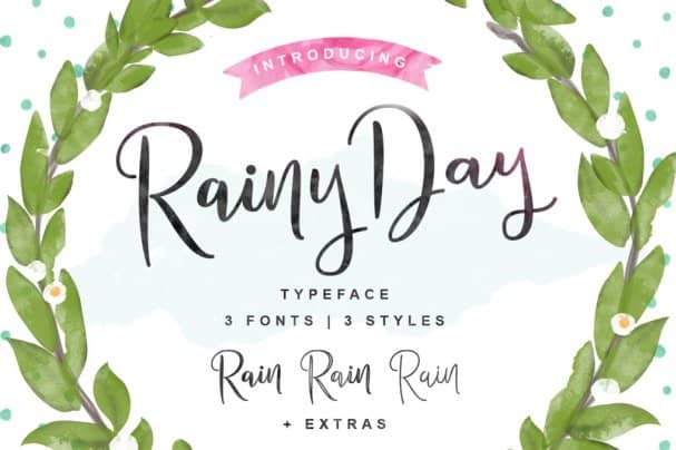 Download Rainy Day Typeface font (typeface)