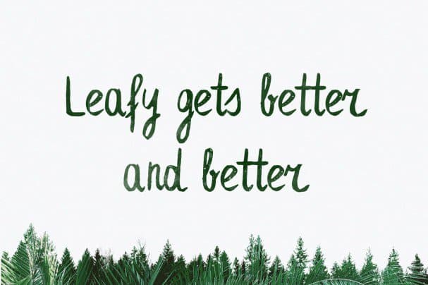 Download Leafy Extended Brush font (typeface)