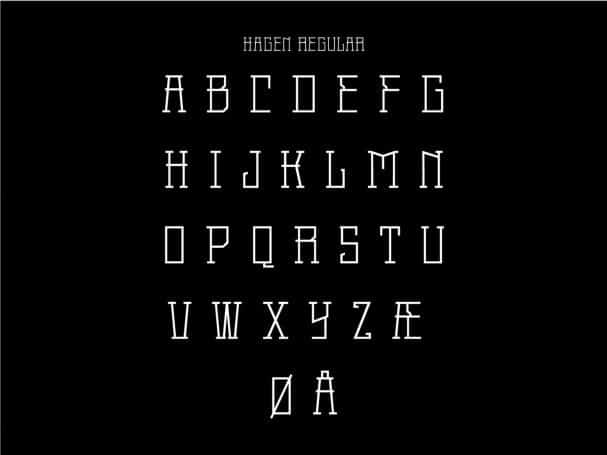 Download Hagen font (typeface)
