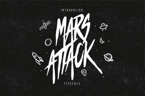 Download Mars Attack Typeface font (typeface)