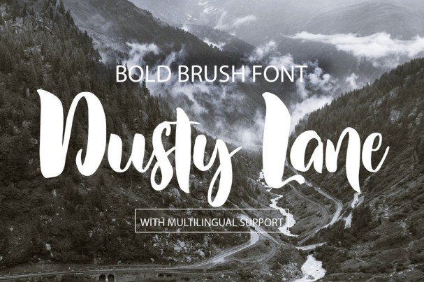 Download Dusty Lane Brush font (typeface)