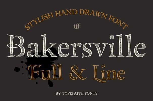 Download Bakersville font (typeface)