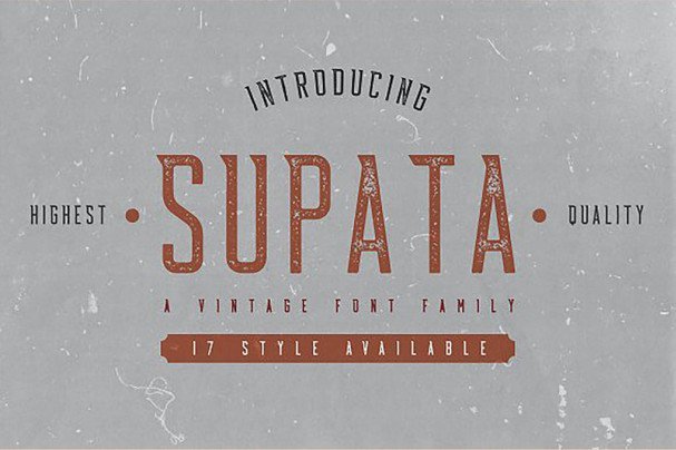 Download Supata font (typeface)
