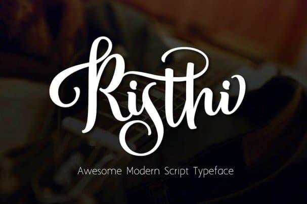 Download RISTI SCRIPT font (typeface)