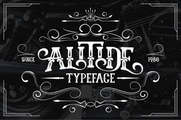 Download ALITIDE Typeface font (typeface)