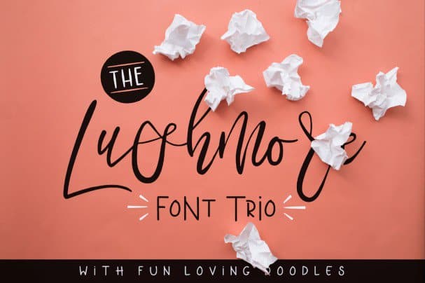 Download Lushmore Trio font (typeface)