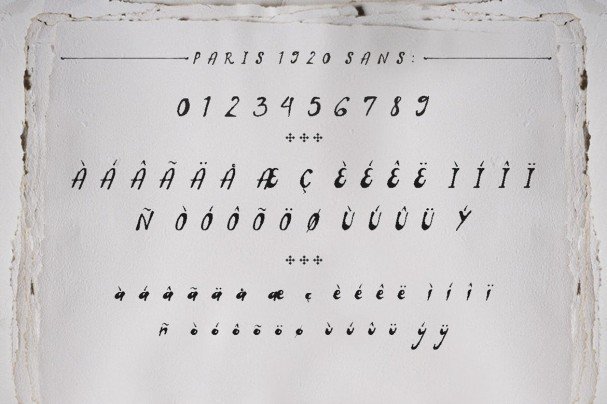 Download Paris 1920 font (typeface)