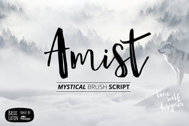 Download Amist Mystical Script font (typeface)