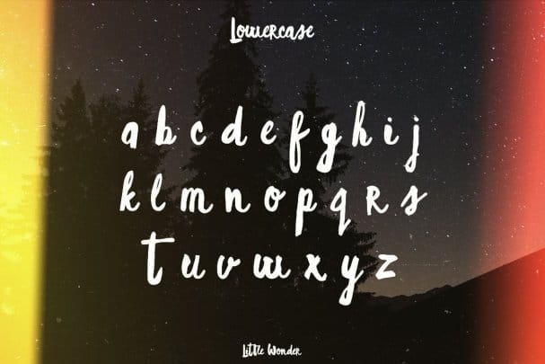 Download Little Wonder font (typeface)