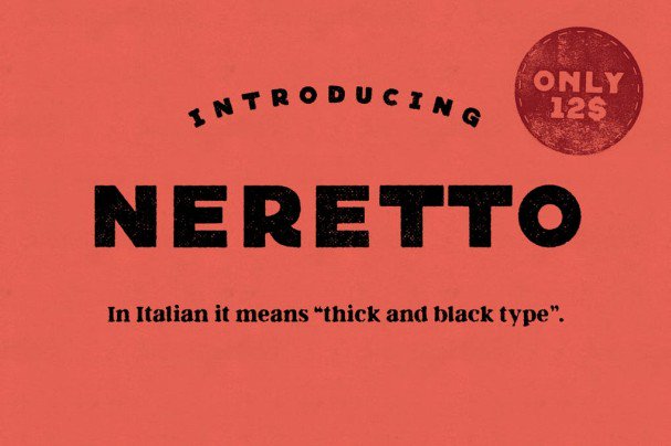 Download Neretto Sans font (typeface)