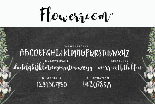 Download Flowerroom Script font (typeface)
