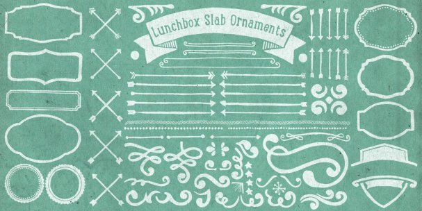 Download Lunchbox Slab Ornaments font (typeface)