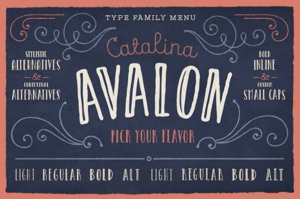 Download Catalina Avalon font (typeface)