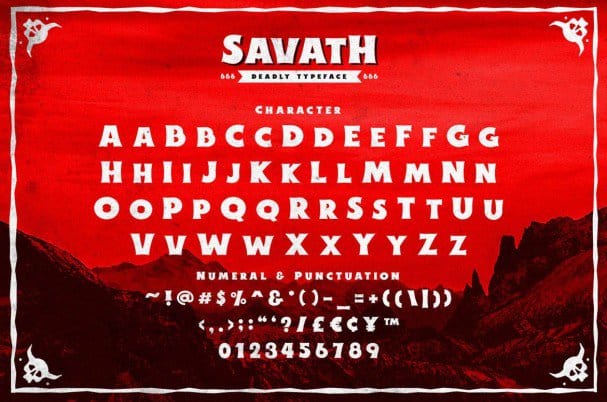 Download Savath font (typeface)
