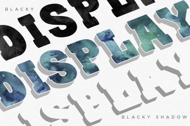 Download BLACKY Typeface font (typeface)