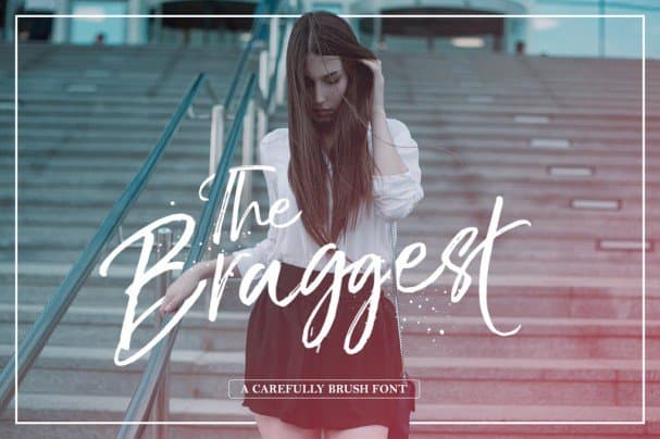 Download The Braggest font (typeface)