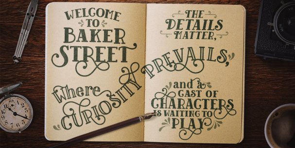 Download Baker Street Inline font (typeface)