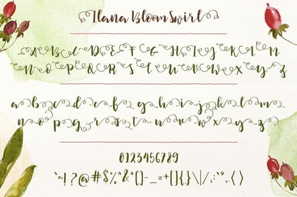Download Ilana Bloom font (typeface)