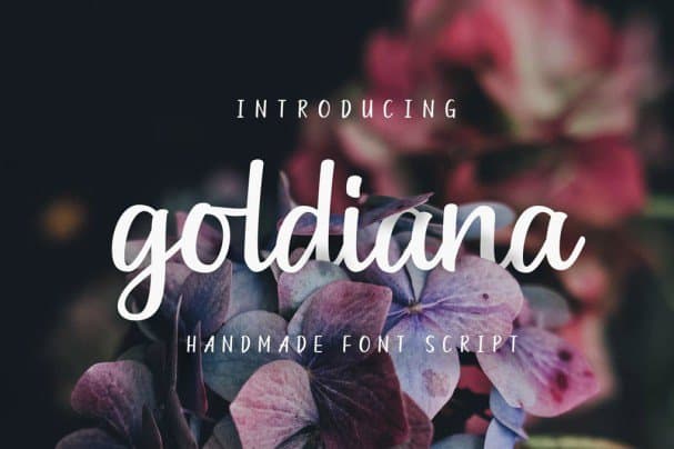 Download Goldiana Script font (typeface)