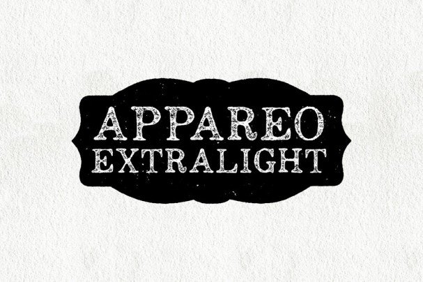 Download Appareo Extra Light font (typeface)