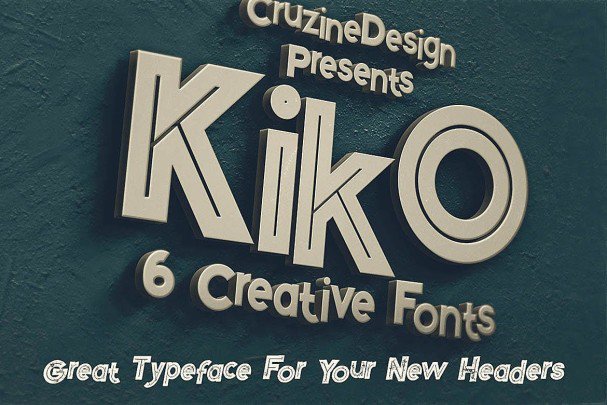 Download Kiko - Funny Display font (typeface)