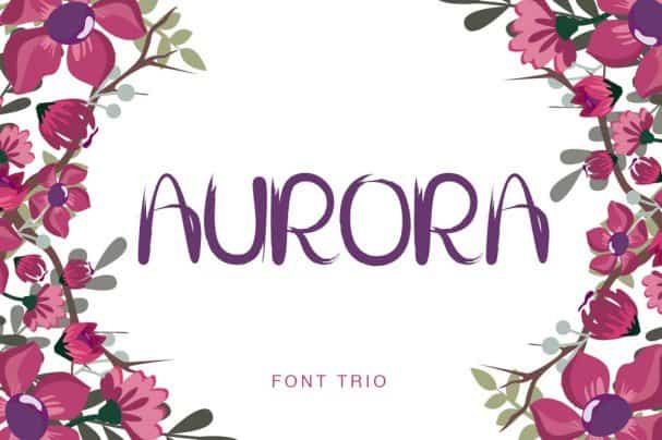 Download Aurora - Brush font (typeface)