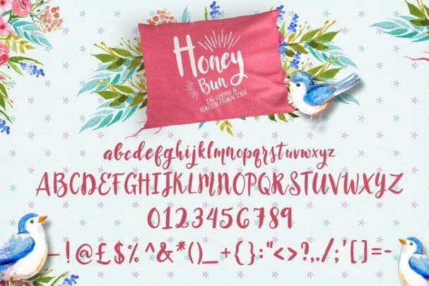 Download Honey Bun - Typeface font (typeface)
