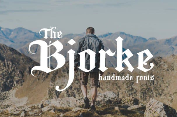 Download The Bjorke - Handmade font (typeface)